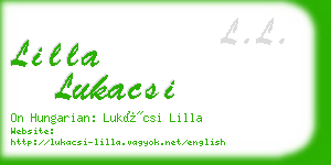 lilla lukacsi business card